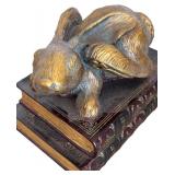 Beautiful Lot of Home Decor including Brass Bunny, Candle Holder, Frame and More