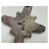 Vintage Sterling Silver Cross Necklace