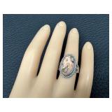 Vintage Sterling Silver and Jasper Ring