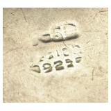 Vintage Sterling Silver and Malachite Pendant