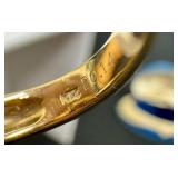 Gorgeous Vintage 14K Gold, Sapphire and Diamond Ring