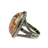 Vintage Sterling Silver and Jasper Ring