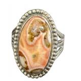 Vintage Sterling Silver and Jasper Ring