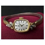 Vintage Ladies 14k and Diamonds Omega Watch