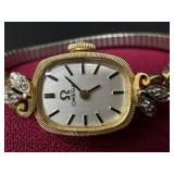 Vintage Ladies 14k and Diamonds Omega Watch