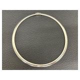 Vintage Italian 14K Gold Double Sided Omega Style Necklace