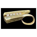 Beautiful 14k Gold and Channel Set Diamond Pendant