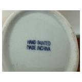 Vintage Hand Painted Blue and White Chinese Duck Shaped Teapot