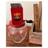 Vintage Finds including a Vintage Wooden Land O