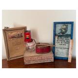 Vintage Finds including a Vintage Wooden Land O