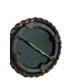 Two Antique Pins including an Antique Portrait Pin