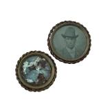 Two Antique Pins including an Antique Portrait Pin