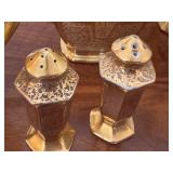 Vintage Gold Tone Colored Tea Service Items and More