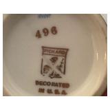 Vintage Gold Tone Colored Tea Service Items and More