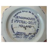 Vintage Blue Delft Schoonhoven Imperial Bottle