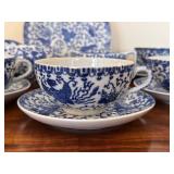 Assorted Blue and White Vintage Japanese Dishes