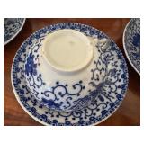 Assorted Blue and White Vintage Japanese Dishes