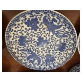 Assorted Blue and White Vintage Japanese Dishes