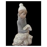 Lladro Retired Shepherd Boy with Lamb #4676 Handmade Porcelain Figurine