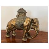Decorative Metal Elephant Incense Burner
