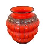 Antique Art Deco Czechoslovakia Art Glass Vase