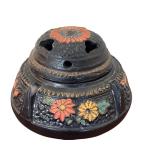Antique Hand Art Deco Period Painted Incense Jar