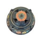 Antique Hand Art Deco Period Painted Incense Jar