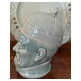 Home Decor in Celadon Green including a Vintage Chinese Celadon Green Porcelain Ginger Jar Lotus Motifs w/Lid