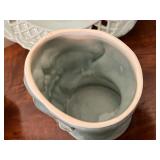 Home Decor in Celadon Green including a Vintage Chinese Celadon Green Porcelain Ginger Jar Lotus Motifs w/Lid