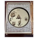 Vintage 70’s Seth Thomas Book Keepsake Photo Travel Alarm 3” Clock