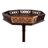 Antique Carved Mahogany Plant Stand