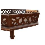 Antique Carved Mahogany Plant Stand