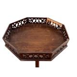 Antique Carved Mahogany Plant Stand