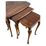 Vintage Wooden Nesting Table Set