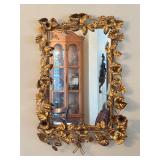 Beautiful Vintage Gilded Mirror with Floral Design
