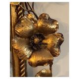 Beautiful Vintage Gilded Mirror with Floral Design