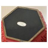 Vintage Cinnabar Red Planter