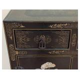 Asian Lacquer and Hard Stone Inlaid Cabinet