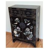 Asian Lacquer and Hard Stone Inlaid Cabinet