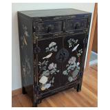 Asian Lacquer and Hard Stone Inlaid Cabinet