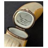 Limoges Peint Main Banana Trinket Box