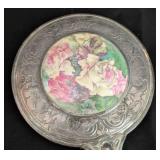 Two Antique Silver Hand Mirrors