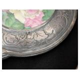 Two Antique Silver Hand Mirrors