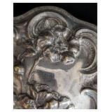 Two Antique Silver Hand Mirrors