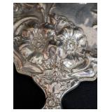 Two Antique Silver Hand Mirrors