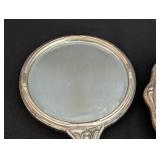Two Antique Silver Hand Mirrors