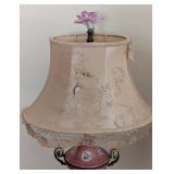 Pair of Vintage Pink Urn Style Table Lamps