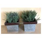 Home Decor Variety including an Artichoke Print Wall Art, Faux Plants and Artichokes