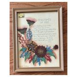 Variety of Framed Vintage Mottos