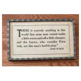 Variety of Framed Vintage Mottos